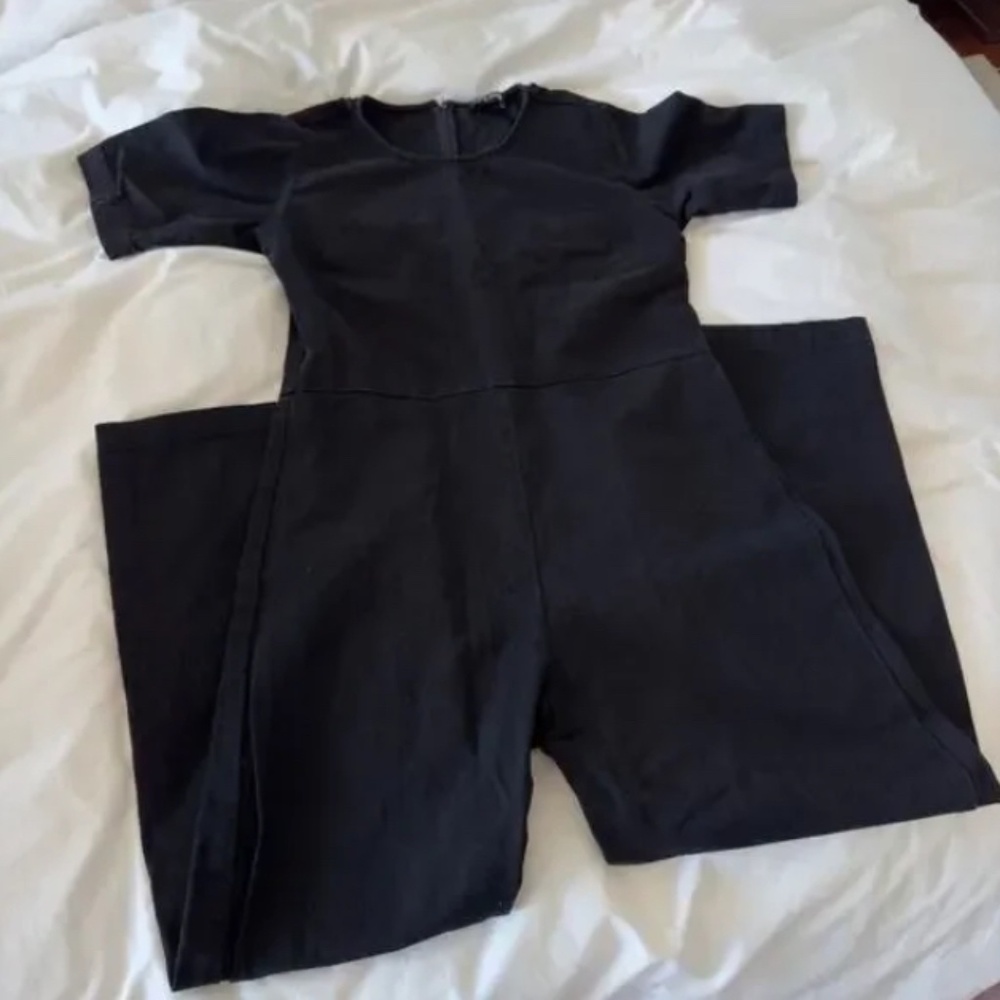 Ilana Kohn Short Sleeve Jumpsuit in Black Size 6